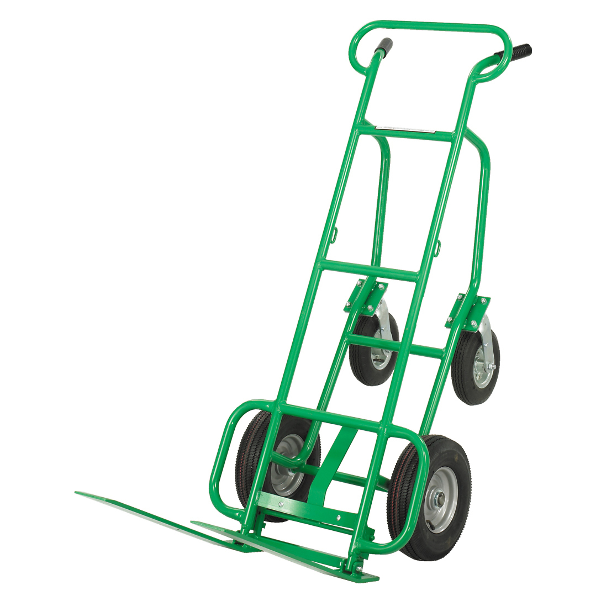 Valley Craft, 4-Wheel Deluxe Pallet Hand Truck, Load Capacity 600 lb, Height 61 in, Material Steel, Model# F80233C7